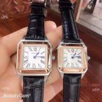Japan Grade Cartier Santos-Dumont 2Tone Rose Gold Watches